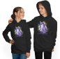 Preview: Kids horse Hoodie - purple horse head i158